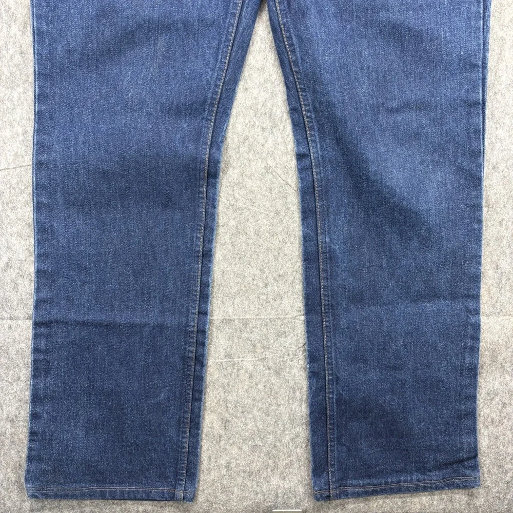 Vintage Levi's 20517 0217 Orange Tab 36x33 Blue Denim USA 80s Bootcut Western - Picture 2 of 16